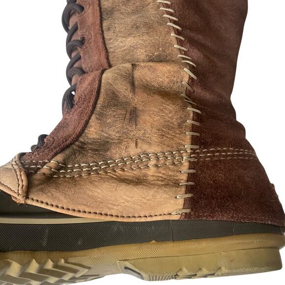 Sorel Cate the Great Winter Fur Trim Brown Knee High Boots - Picture 7 of 16